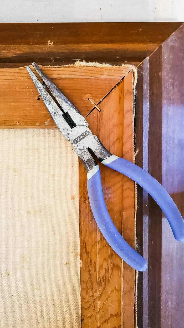 pliers to pull out nail
