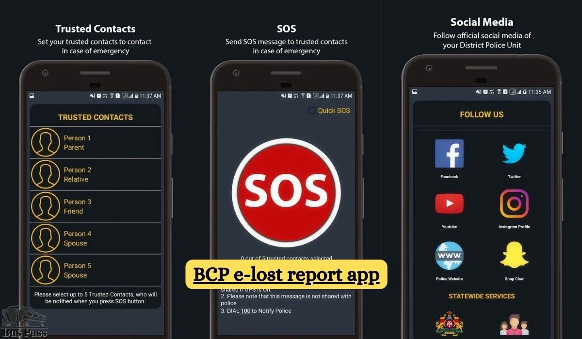 Lodge a Report in BCP e-lost App