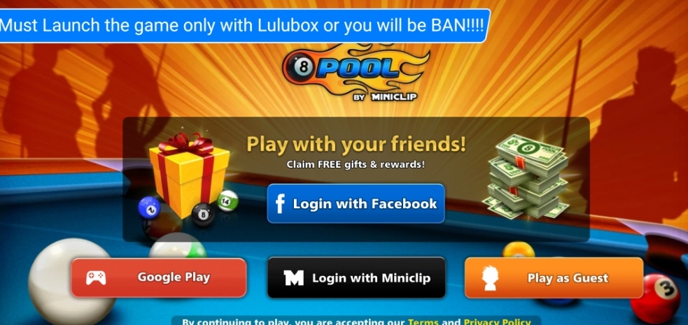 How fix 8 ball pool facebook with lulubox