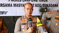 Pererat Kedekatan Dengan Masyarakat : Kapolres Lamtim Melaksanakan Jum’at Curhat