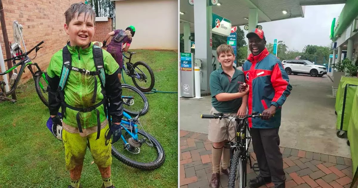 Kind-Hearted 10-Year-Old Uses Savings To Buy Gas Station Attendant New Bicycle For Commuting To Work