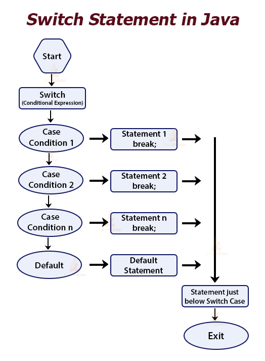 Explain Switch Statement with Wxample in Java