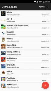 Androidradeon - Screenshots of the J2ME Loader for Android tablet, smartphone.