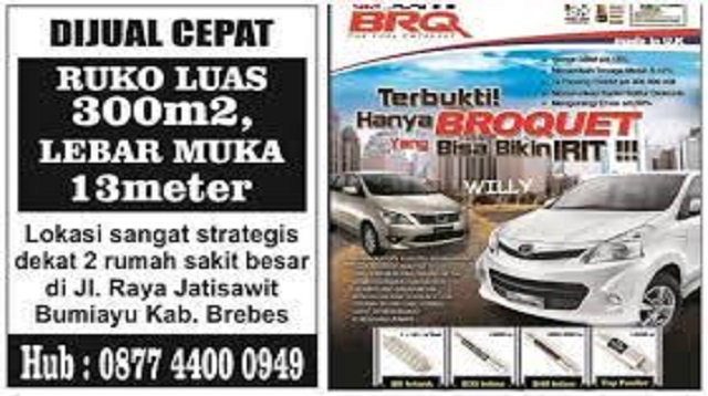  masih banyak masyarakat yang bingung dan belum bisa membedakan antara iklan kolom dengan  Contoh Iklan Kolom Terbaru