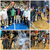 José Del Carmen Montero felicita al equipo Juan Pablo Duarte por coronarse Campeón del torneo de Baloncesto Superior de Barahona. 