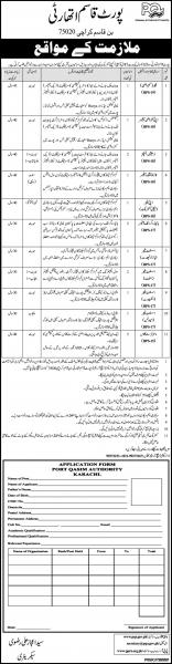 Port Qasim Authority PQA Jobs 2022 – Application Form