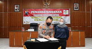 Polres Sukoharjo Tandatangani MoU dengan Yayasan Cahaya Kusuma Bangsa, Terkait Penanganan Narkoba