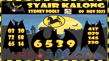 Prediksi Sydney Kalong Keramat Kamis 09-November-2023