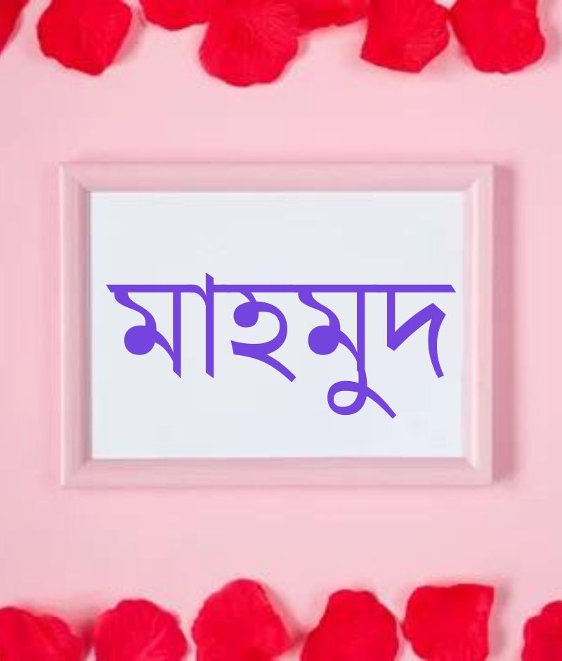 মাহমুদ নামের পিক বা ডিজাইন