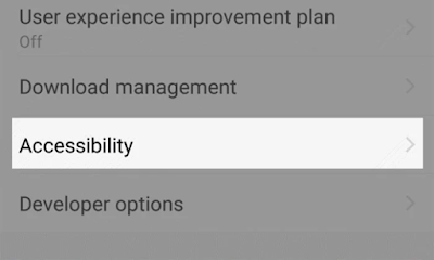 pilih Accessibility