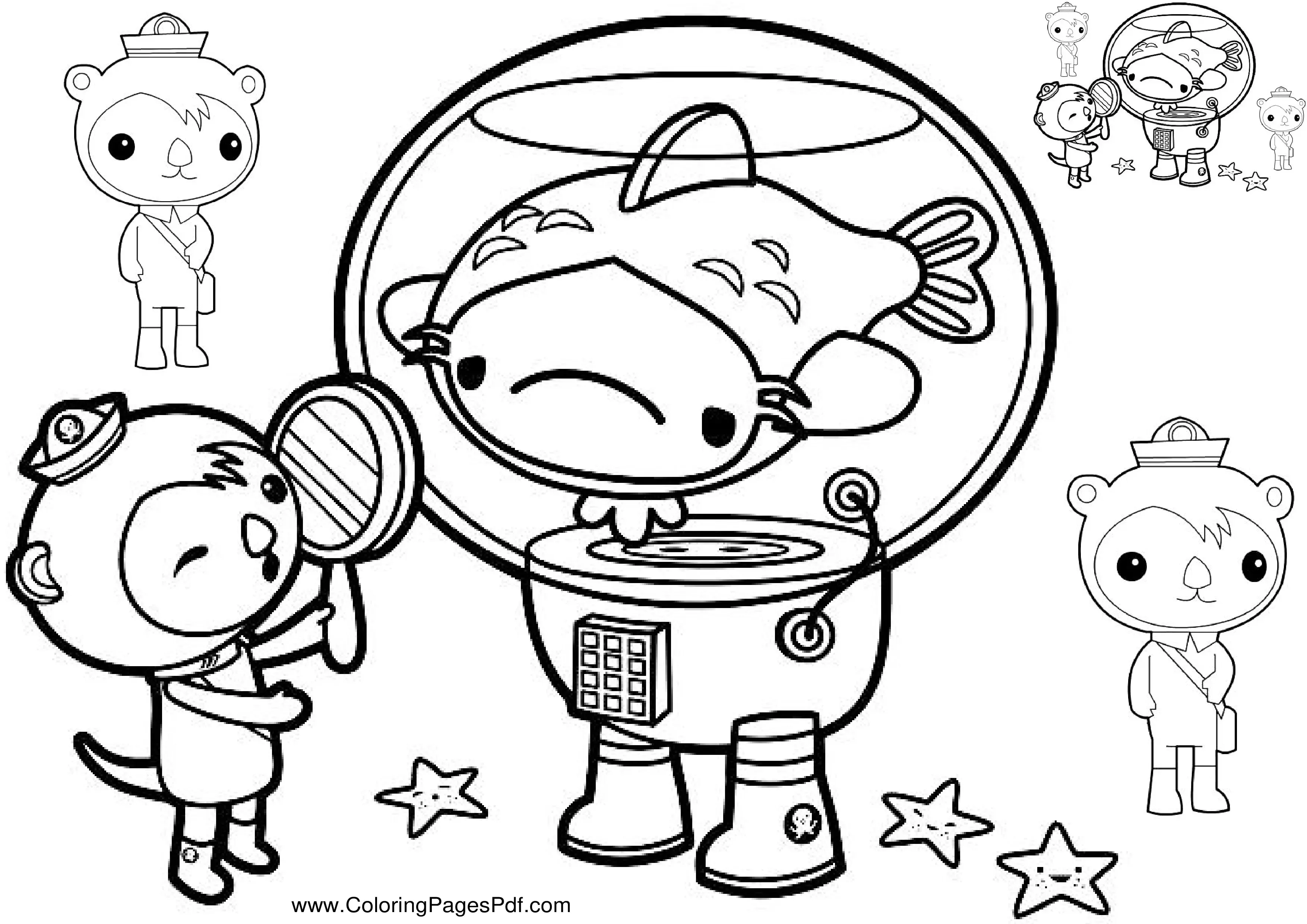 Octonauts Color by Number