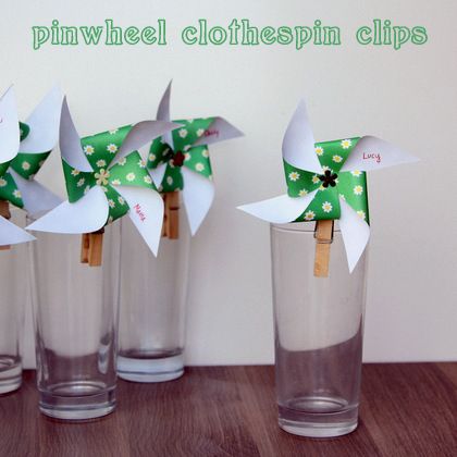 Pinwheel Clothespin Clips Craft