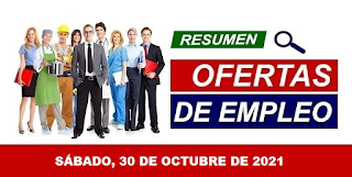 Bolsa de Trabajo Paraguay 30 de Octubre de 2021