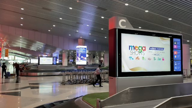 KLIA 1 Digital Arrivals Network Led Advertising Board, Airport TV Digital Displays, Malaysia KLIA Led Display Panel, KLIA Digital Outdoor Advertising,