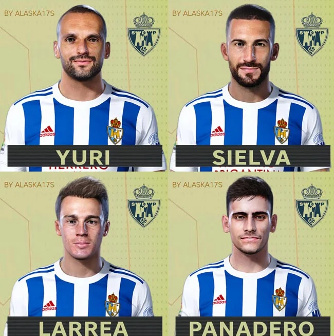 Facepack SD Ponferradina 20-21 For eFootball PES 2021