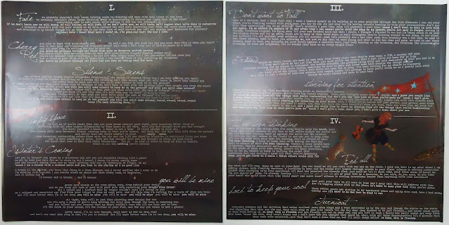 Contains two pages of lyrics sheet from a vinyl package