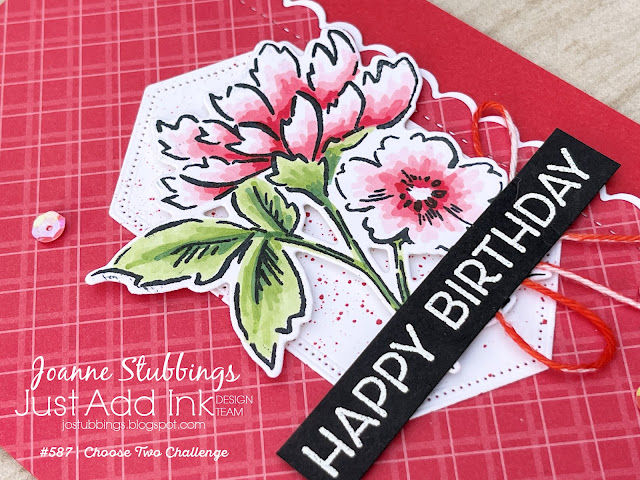 Jo's Stamping Spot - Just Add Ink Challenge #587 using Hand-Penned Petals stamp set by Stampin' Up!