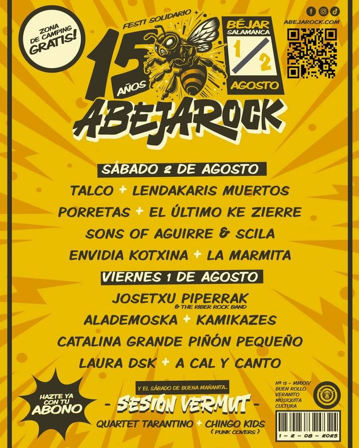 Abejarock XV cartel dias