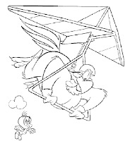 Foghorn Leghorn and Tweety Bird Looney Tunes Coloring pages