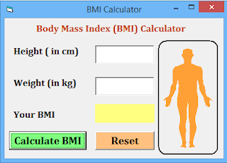 how to calculate bmi in visual basic