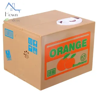 Cute Cat Automated Steal Stealing Money Saving Box Bank perfect novelty piggy bank for home and office desks hown - store