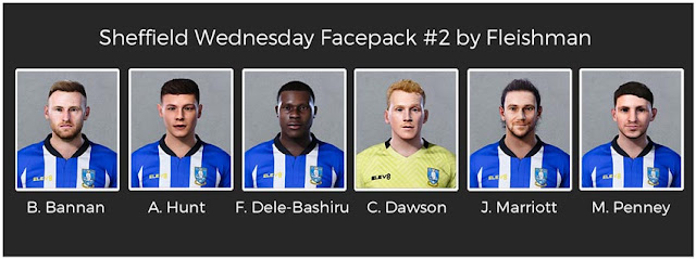 Sheffield Wednesday Facepack #2 For eFootball PES 2021