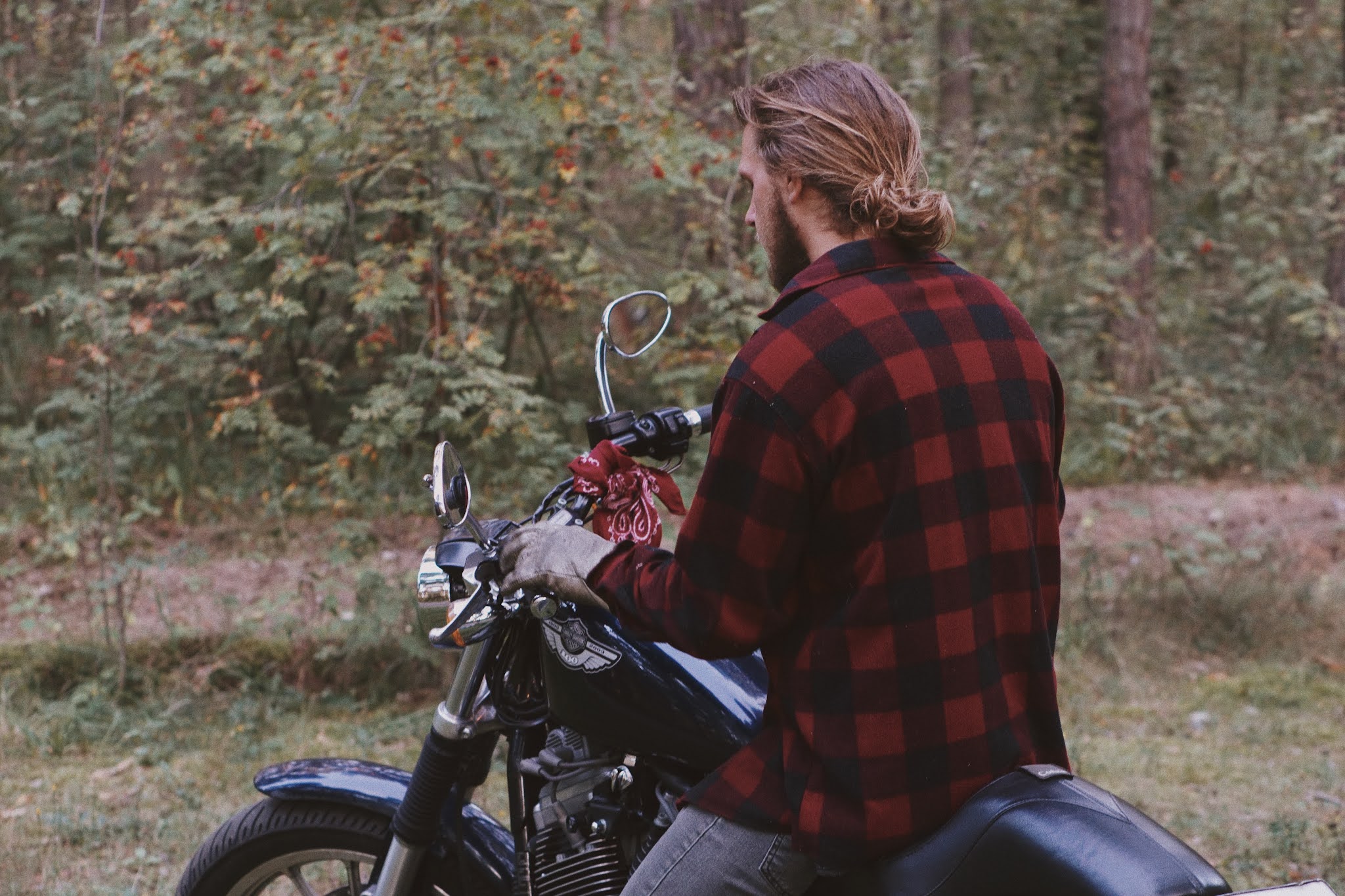 motorcycle flannel shirts