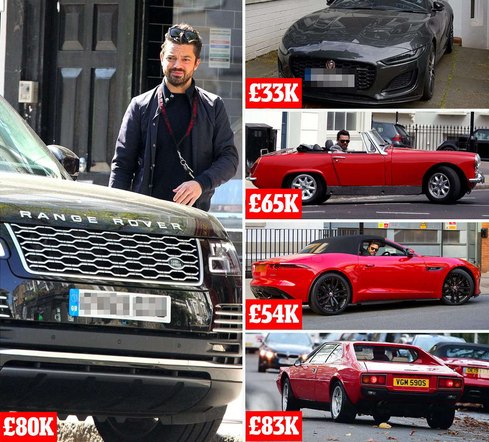 Ator Dominic Cooper após ter cinco carros roubados decide andar de bicicleta