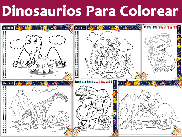 Cómo Dinosaurios para colorear las páginas para colorear ayudan en el desarrollo de los niños