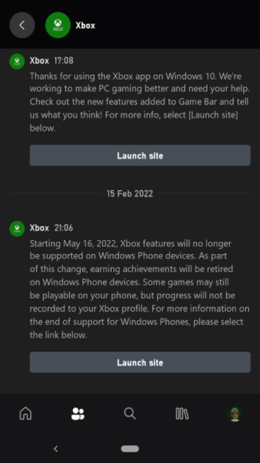 The news will come as no surprise to anyone familiar with Windows Phone's history, as Microsoft will discontinue support for the platform in late 2019 and provide a final security update a year later. Microsoft's continuing support for Xbox on Windows Phone was somewhat generous, as the corporation appears to have supported the platform for as long as it was practical. Instead, for years, the business has focused on developing apps for Android and iOS, with more recent reports of Android app support for Xbox consoles.