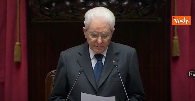 Mattarella: "Sono stati giorni travagliati per tutti e anche per me"