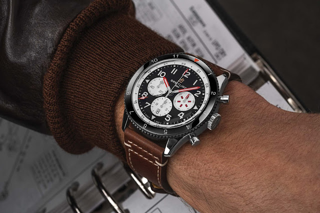 Breitling lanzó la nueva réplica de relojes de la serie Breitling Super AVI de 46 mm