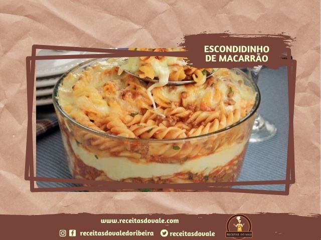 Receita de Escondidinho de Macarrão