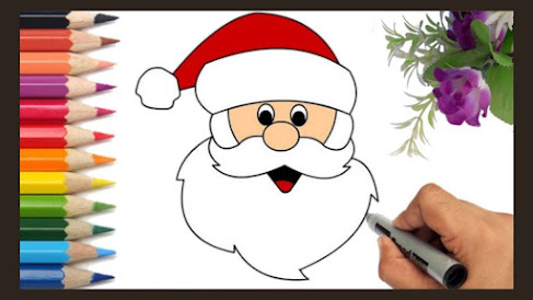 Best 20 Santa Claus Drawing Sketch Painting