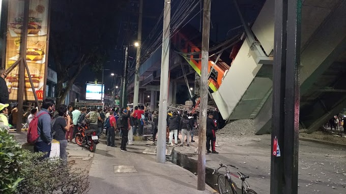 Cae estructura y tren de Línea 12 del Metro CDMX, entre estaciones Olivos y Tezonco