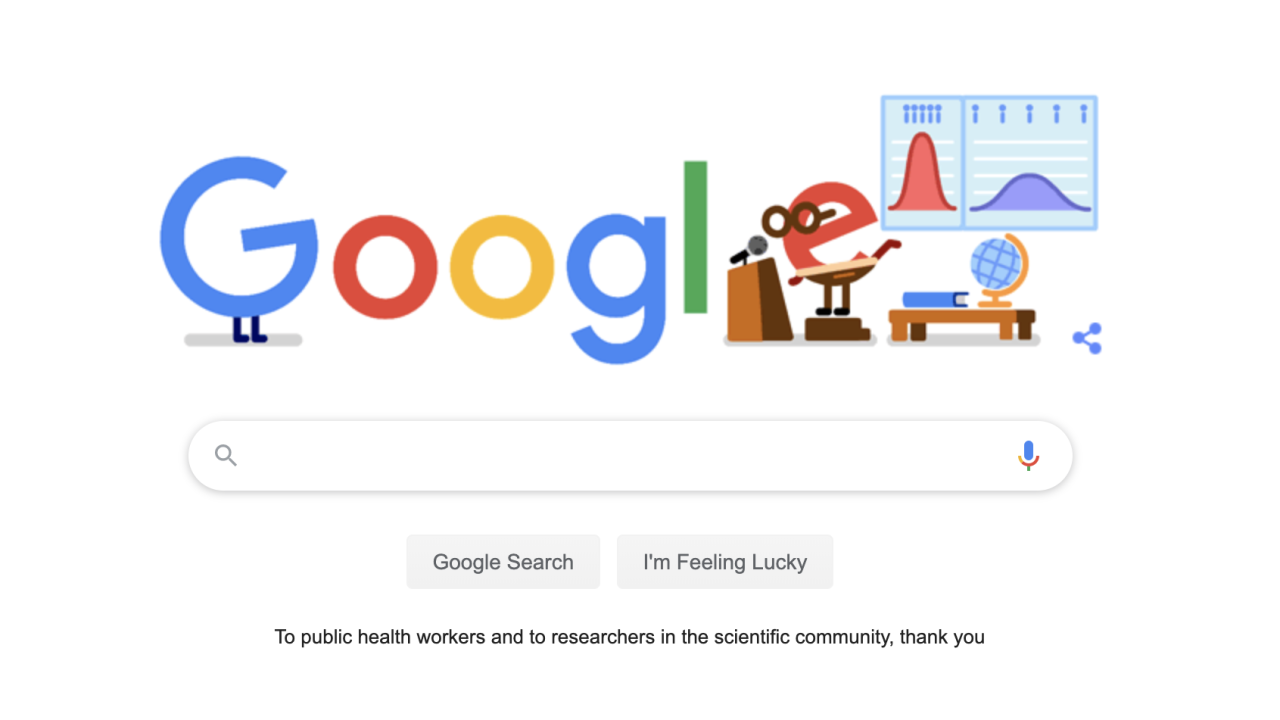 Google Doodle Thanks Health Workers