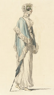 Fashion Plate, 'Promenade Dress' for 'The Repository of Arts' Rudolph Ackermann (England, London, 1764-1834) England, London, June 1, 1813 Prints; engravings Hand-colored engraving on paper