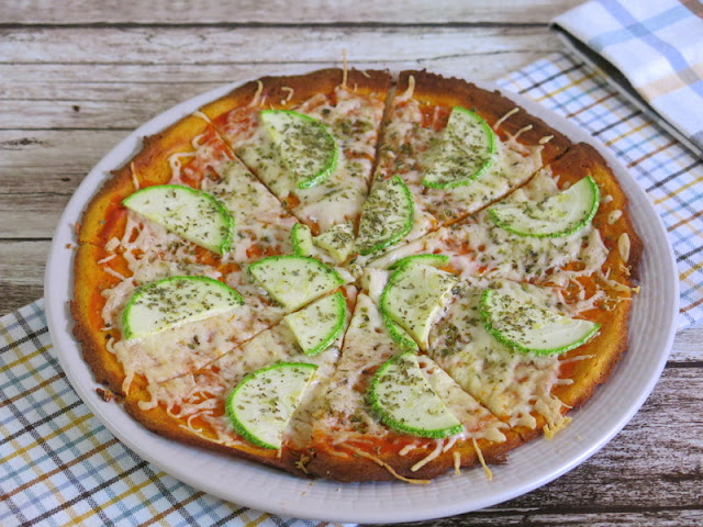 PIZZA DE CALABAZA Y GARBANZO