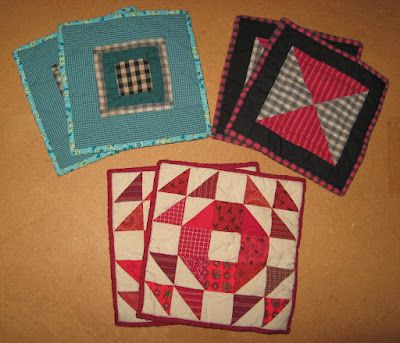 hand quilted hot pads