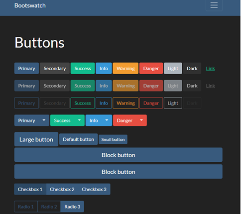 Themes Buttons