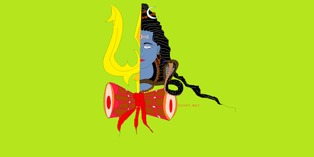 Shiv g painting by computer paint