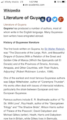 Wikipedia Literature of Guyana