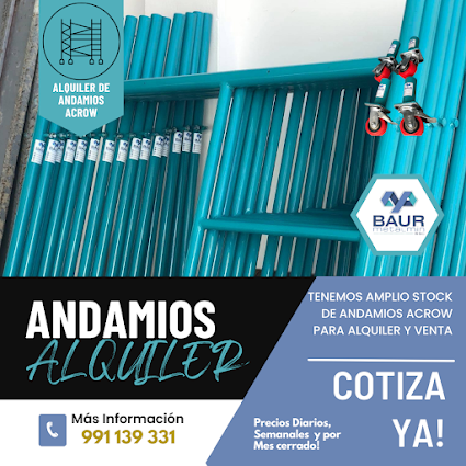 Alquiler de Andamios Metálicos Acrow en Cajamarca - BAUR METALMIN SAC