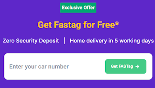 Get FASTag from AckoDrive for FREE