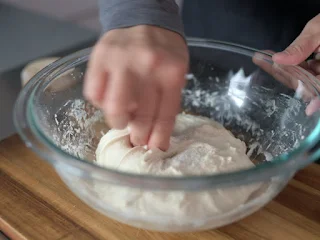 Mix in salt to dough