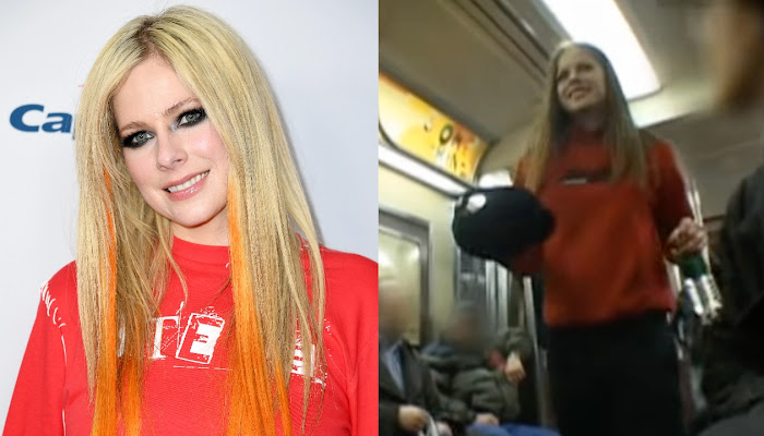 Mira a Avril Lavigne antes de la fama tocando en el metro y sonando increíble