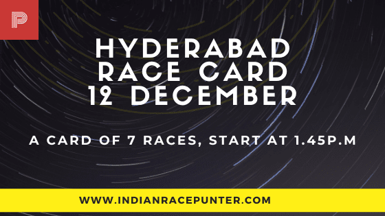 Hyderabad Race Card 12 December