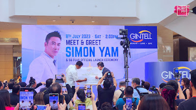 SIMON YAM DUTA ANTARABANGSA GINTELL MERASMIKAN CAWANGAN KE-117 GINTELL DAN MELANCARKAN GINTELL S6 PLUS 8-HANDS WELLNESS CHAIR