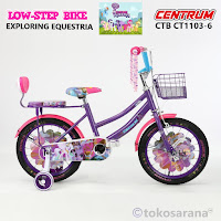 Sepeda Mini Anak Centrum CT1103-6 Exploring Equestria Low-Step Kids City Bike