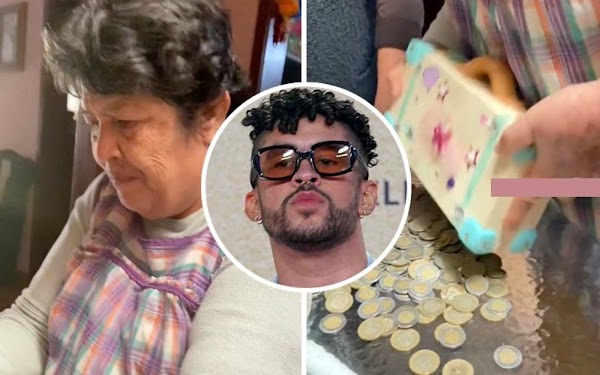 Abuelita regala ahorros a nieta para que vaya a concierto del disque cantante Bad Bunny, la tunden en redes (VIDEO)